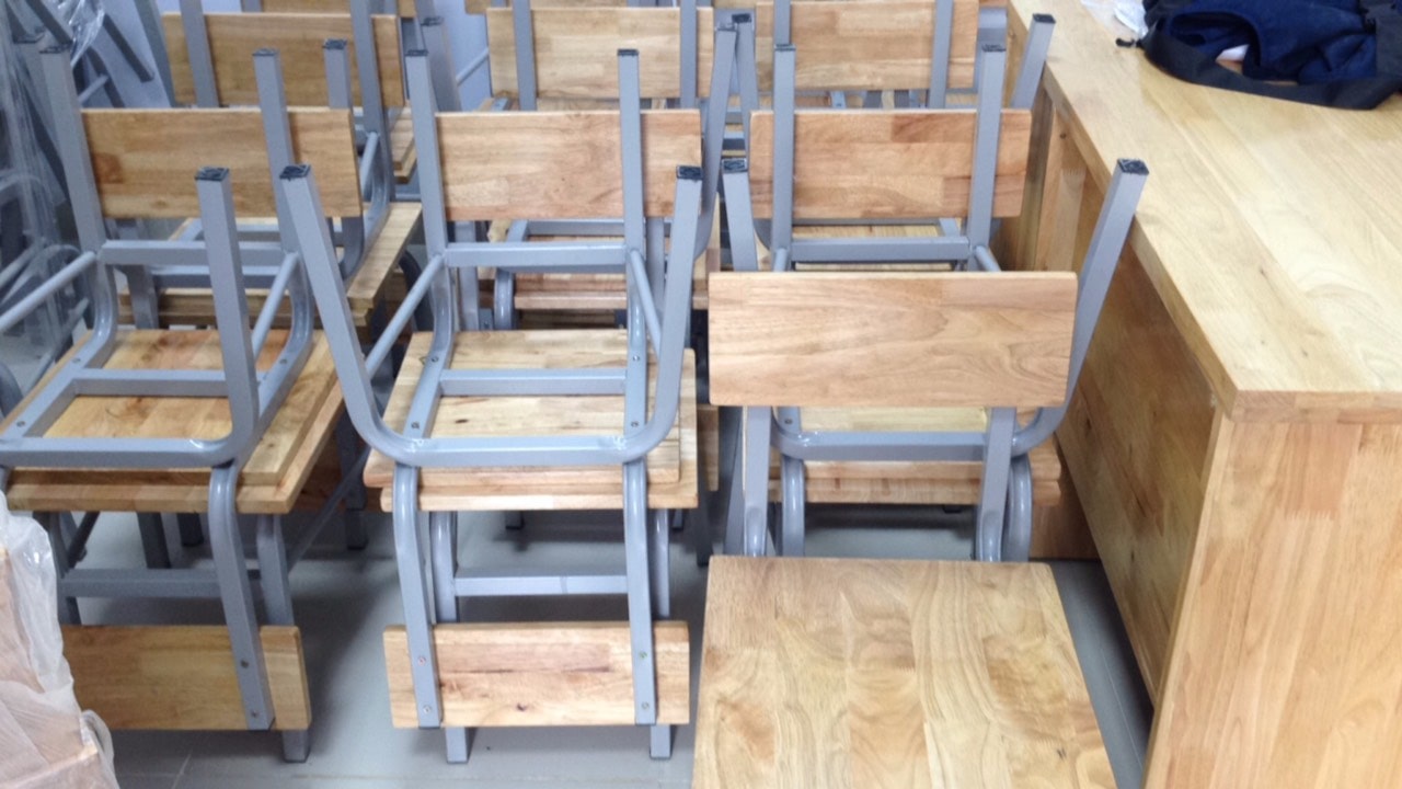 [Nội thất trường học] Bàn ghế học sinh trường Ngoại Ngữ Đồng Nai